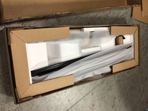 Ready-to-Assemble 6 ft. Adjustable Height Solid Wood Top Workbench in Black by Husky Customer Returns See Pictures