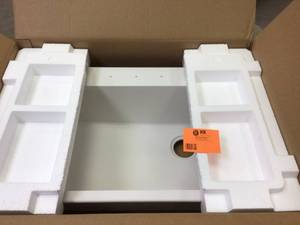 Elkay - ELG13322WH0 - Quartz Classic 33 x 22 x 9-12, Single Bowl Drop-in Sink, White Customer Returns See Pictures