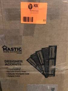 15 in. x 39 in. Raised Panel Polypropylene Shutters Pair in Dark Navy Customer Returns See Pictures