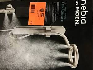 MOEN Nebia 1-Spray 8 in. Dual Shower Head and Handheld Shower Head with Magnetic Dock in Spot Resist Brushed Nickel Customer Returns See Pictures