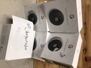 Google Nest Learning Thermostat - Smart Wi-Fi Thermostat   NOT CHECKED Customer Returns See Pictures