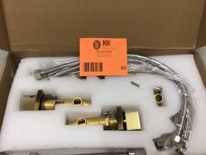 Widespread Brushed Gold Bathroom Faucet RB0871 Customer Returns See Pictures