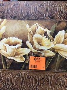 Golden Daffodils II by Linda Thompson Canvas Wall Art Customer Returns See Pictures