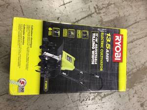 16 in. 13.5 Amp Corded Cultivator by RYOBI Customer Returns See Pictures