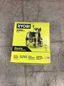 2000 PSI 1.2 GPM Cold Water Electric Pressure Washer by RYOBI Customer Returns See Pictures
