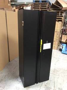 3-Piece Regular Duty Welded Steel Garage Storage System in Black (54 in. W x 75 in. H x 19 in. D) by Husky Customer Returns See Pictures