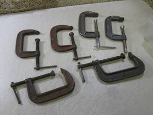 lot 44 image: (BSB) Assorted 4 and 5 C-Clamps...