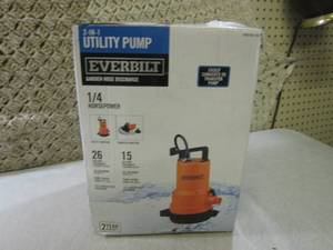 lot 129 image: (F-3) EverBilt 2-in1 Utility Pump G...