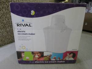 lot 133 image: (EW4) Rival 4 Qt Electric Ice Cream...