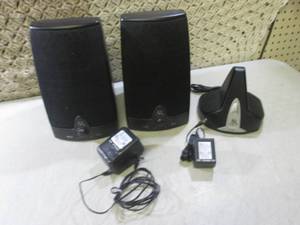 lot 160 image: (F-2) AR Speakers and Transmitter U...