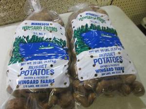 lot 222 image: (TRLR) 2 - 20 pound Bags of Russet ...