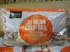 lot 234 image: (C-3) 12 Bags of 16 Bean Soup Mix w...