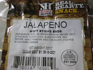 lot 241 image: (B-3) 2 Packs of Jalapeno Meat Stic...