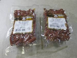 lot 244 image: (B-3) 2 Packs of Jalapeno Meat Stic...