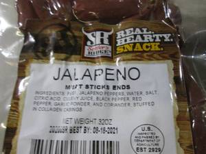 lot 245 image: (B-3) 2 Packs of Jalapeno Meat Stic...