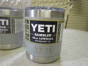 lot 285 image: (BSB) Lot of 4 Yeti Rambler 10 oz L...