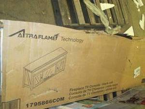 fireplace tv stand black oak needs ...