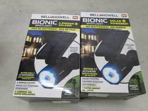 2 bell howell bionic solr spotlight...