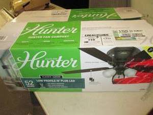 hunter fan 52 inch low profile plus...