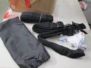 box of moving straps and gloves...