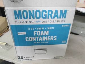 case of foam containers 500 in case...