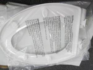 white toilet seat...