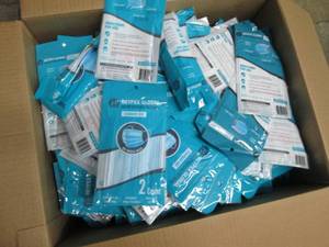 box of disposable masks...