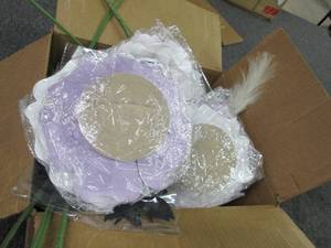 box of fake flowers...
