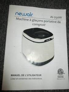 newair ice maker open box...