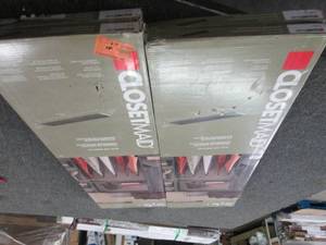 4 closetmaid 48 inch top shelf kits...