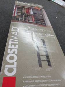 closetmaid style 5ft to 10 foot wid...