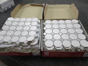 20 ceramic mosaic tiles 12x12...