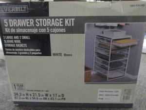 everbuilt 5 drawer storage kit...
