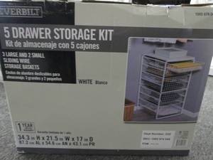 everbuilt 5 drawer storage kit...