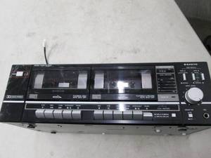 sanyo dual tape deck...