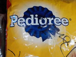 Pedigree Bag of Dog Food- bag was d...