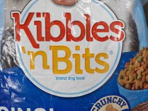 Kibbles Bits bag Dog Food damaged ...