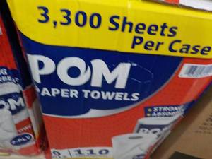 POM Case of 3300 Sheets of 30 Rolls...