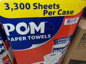 POM Case of 3300 Sheets of 30 Rolls...