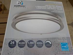 3 LED Flush Mount Light Fixtures...