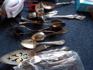 Variety of Vintage Silverware and m...