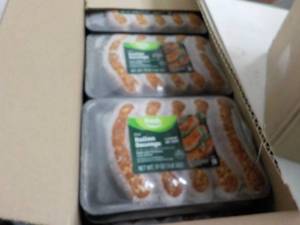 14.25 lb. Box Hot Italian Sausage...