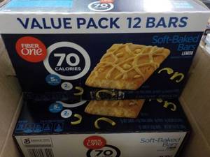 Case of 4 Boxes Fiber One Lemon Bar...