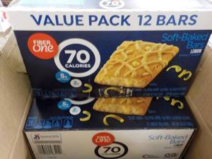 Case of 4 Boxes Fiber One Lemon Bar...