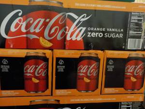 4 - 12 pkgs Coca Cola Orange Vanill...
