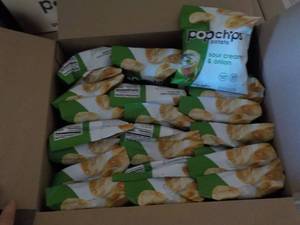 2 Cases Pop chips Sour Cream and On...
