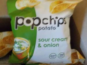 2 Cases Pop chips Sour Cream and On...