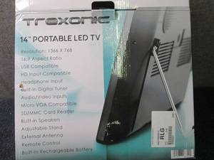 Trexonic 14 HD LED Portable TV ope...