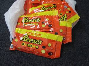 Reeses Pieces 3 oz bags...
