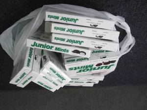 Junior Mints 3.5 oz boxes...